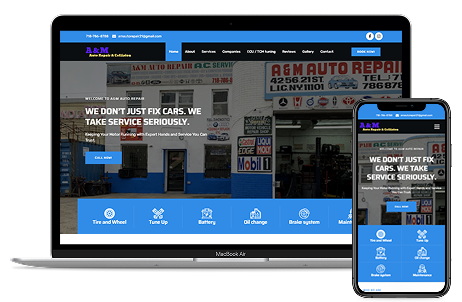 A & M Construction Website